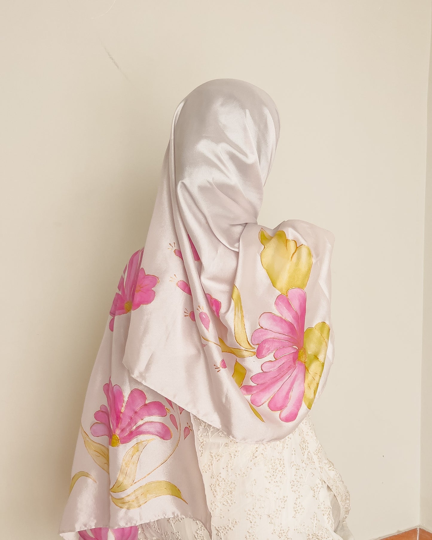 Pearl - Opal Silk Hand Painted - Amani Scarves