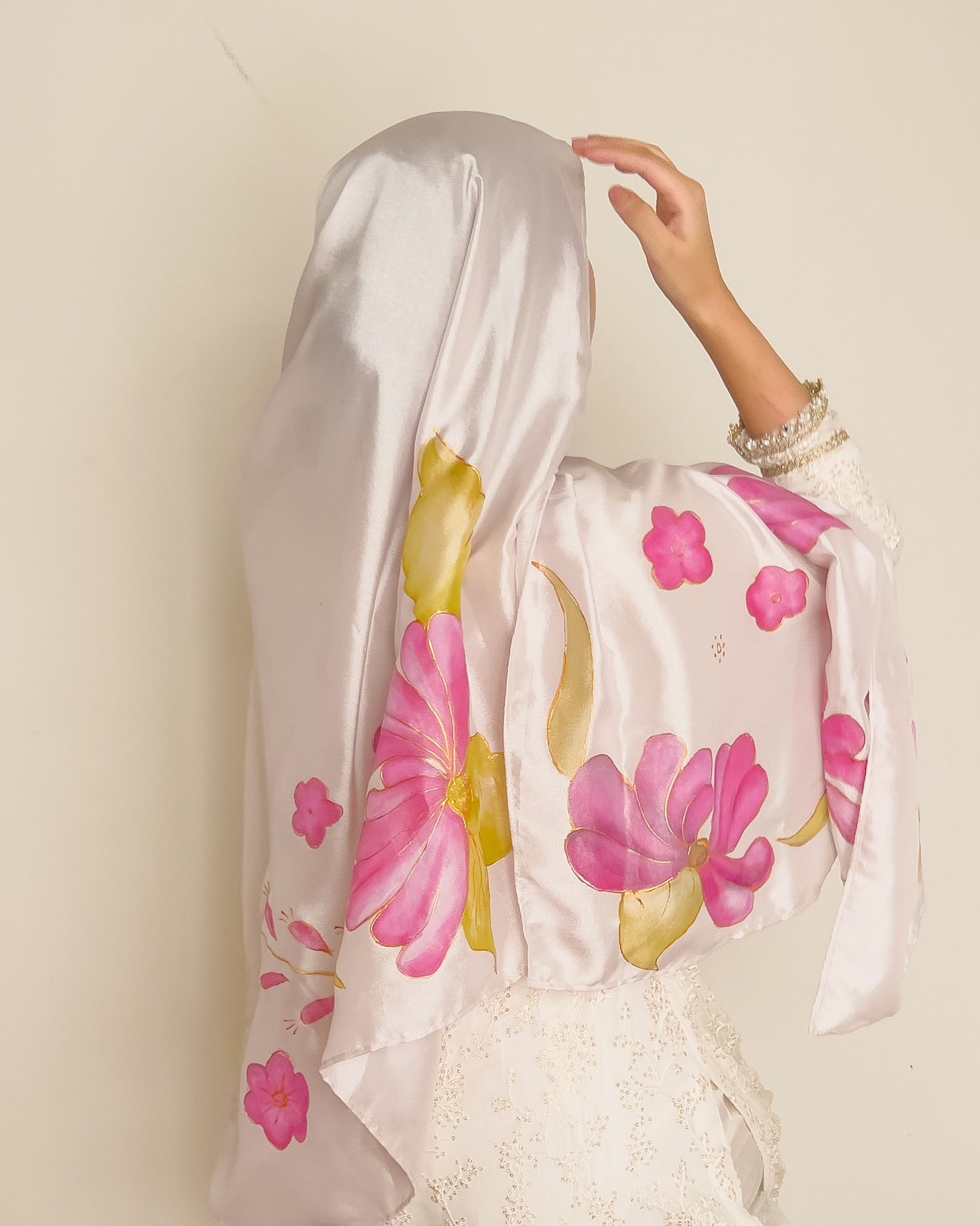Pearl - Opal Silk Hand Painted - Amani Scarves