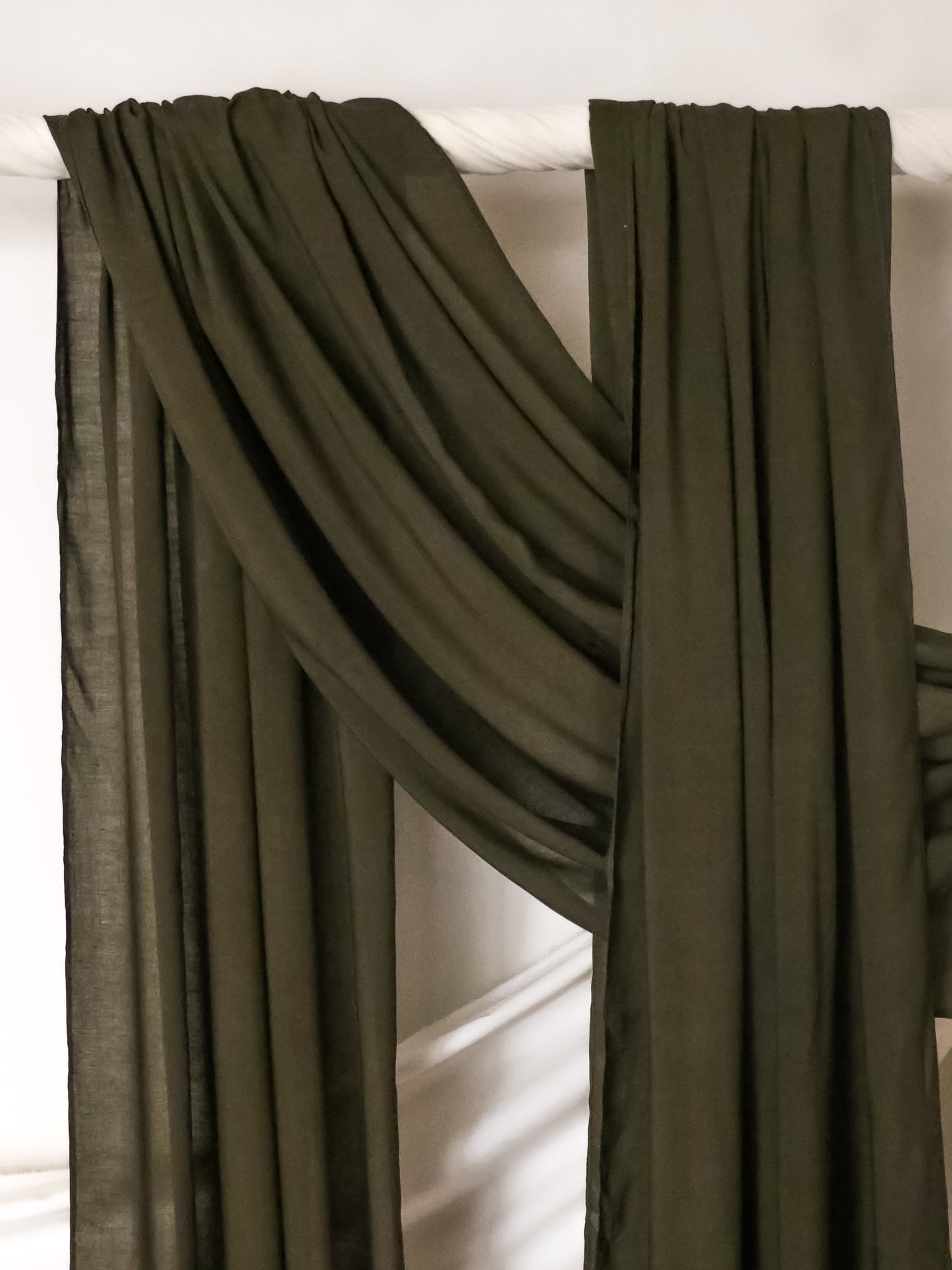 Dark Moss - Bamboo Woven Modal - Amani Scarves