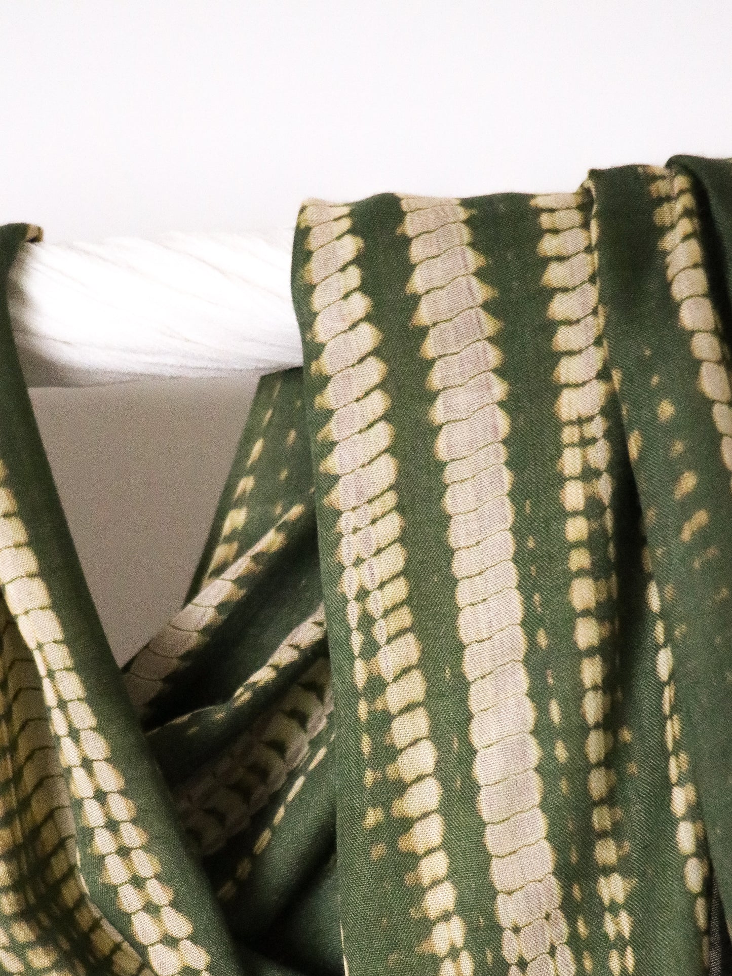Olive Ripple - Bamboo Woven Modal - Amani Scarves