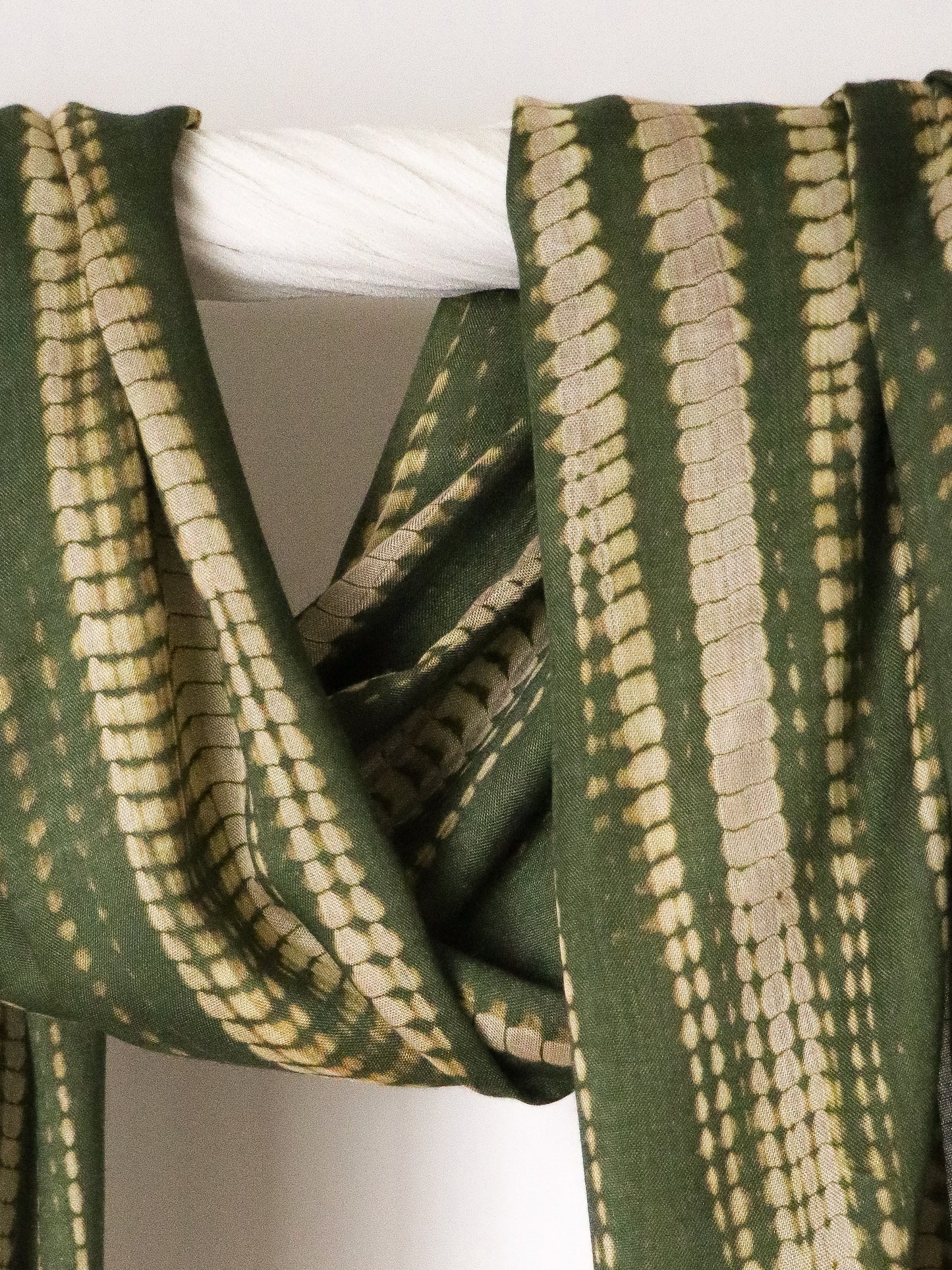 Olive Ripple - Bamboo Woven Modal - Amani Scarves