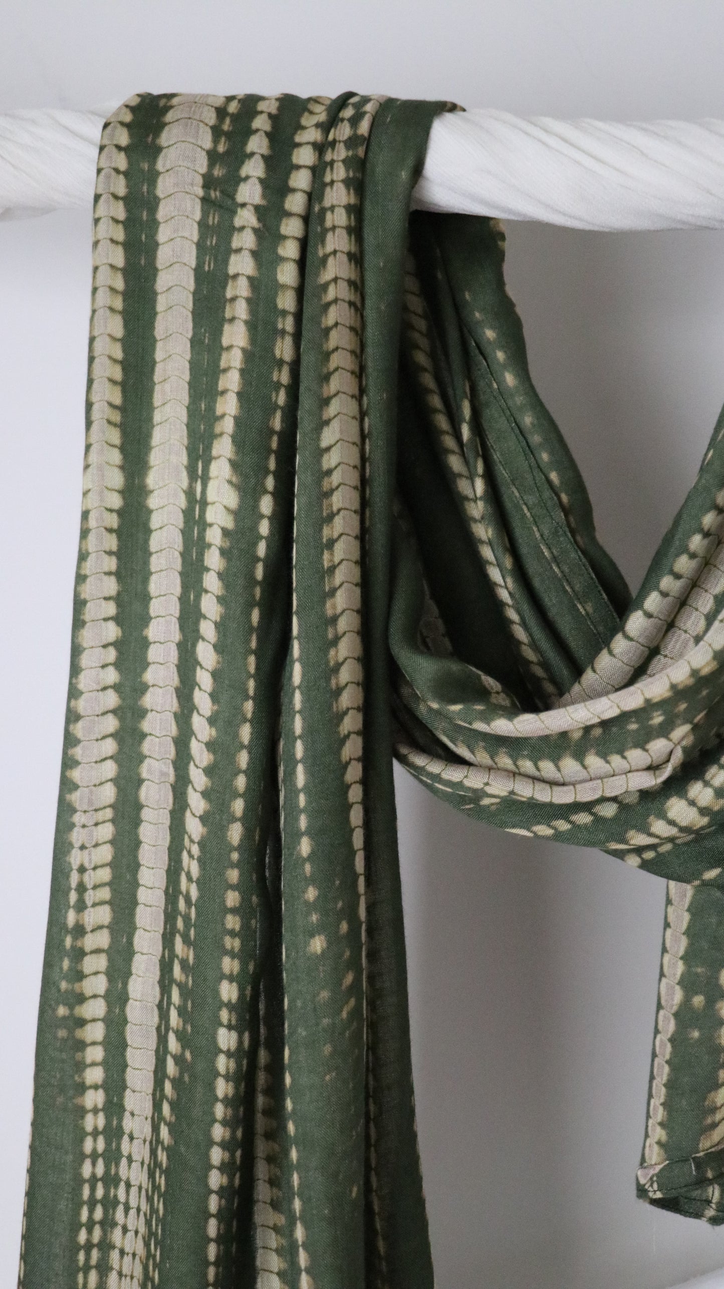 Olive Ripple - Bamboo Woven Modal - Amani Scarves