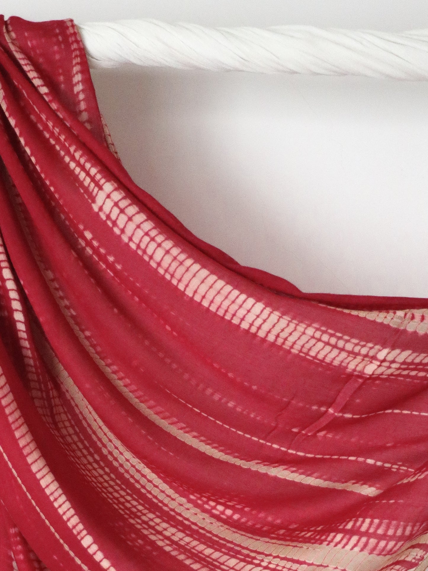 Carmine Ripple - Bamboo Woven Modal - Amani Scarves
