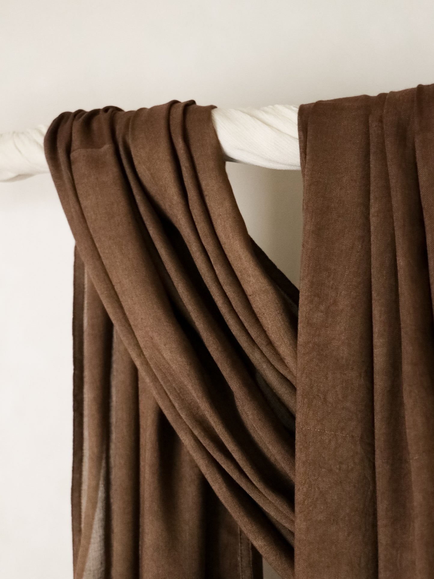 Brunette Brown - Bamboo Woven Modal - Amani Scarves