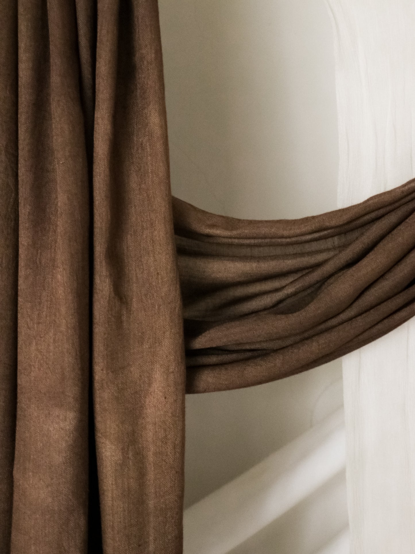 Brunette Brown - Bamboo Woven Modal - Amani Scarves