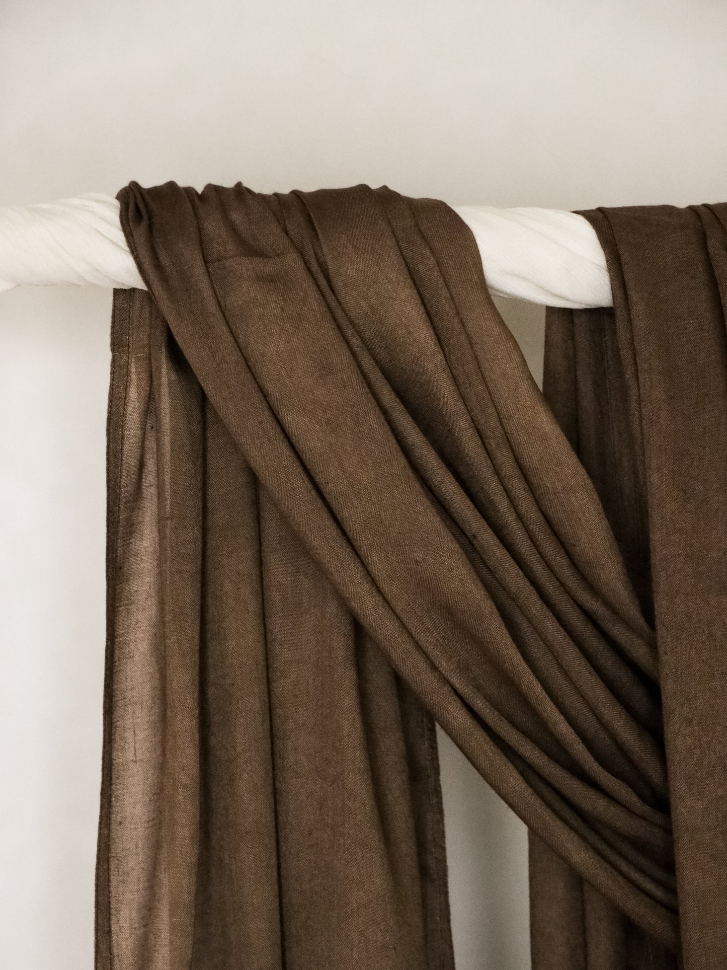 Brunette Brown - Bamboo Woven Modal - Amani Scarves