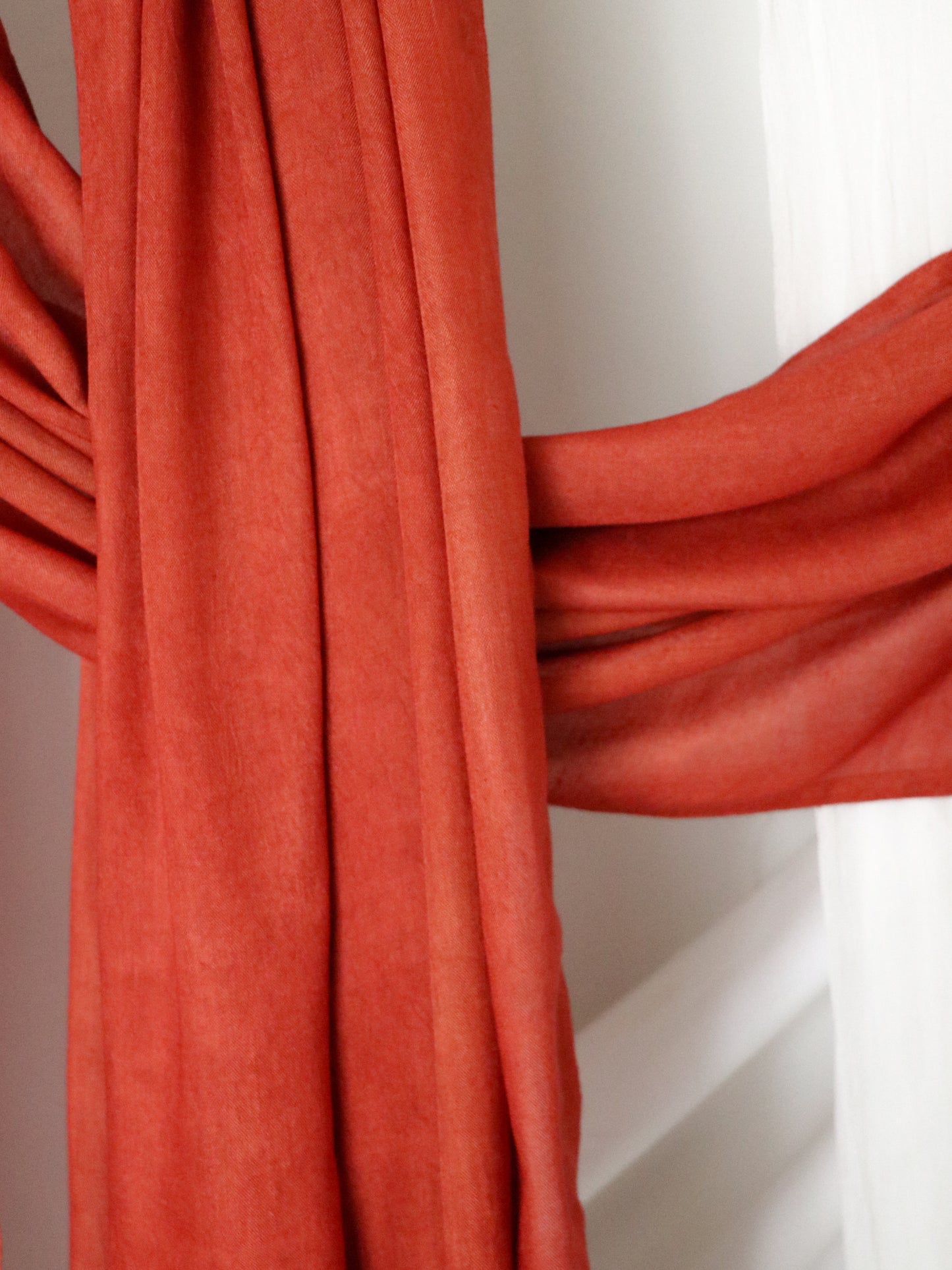 Tangerine Orange - Bamboo Woven Modal - Amani Scarves