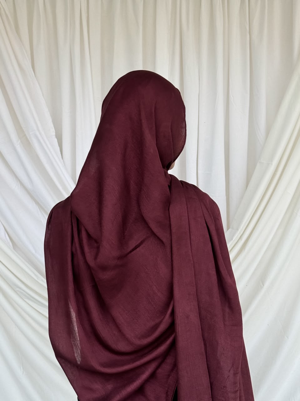 Burgundy - Bamboo Woven Modal Hijab
