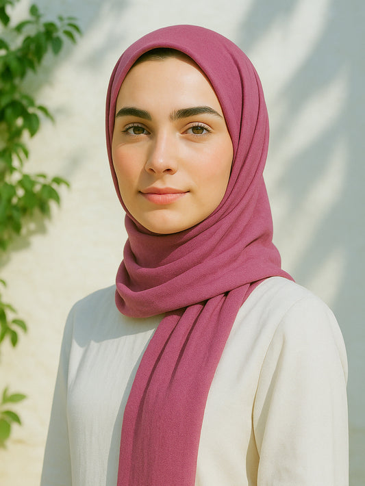 Berry Pink - Bamboo Woven Modal