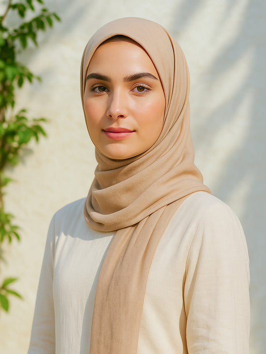 Wheat Brown - Bamboo Woven Modal