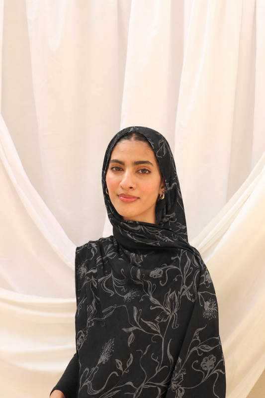 Night Garden - Bamboo Woven Modal Hijab