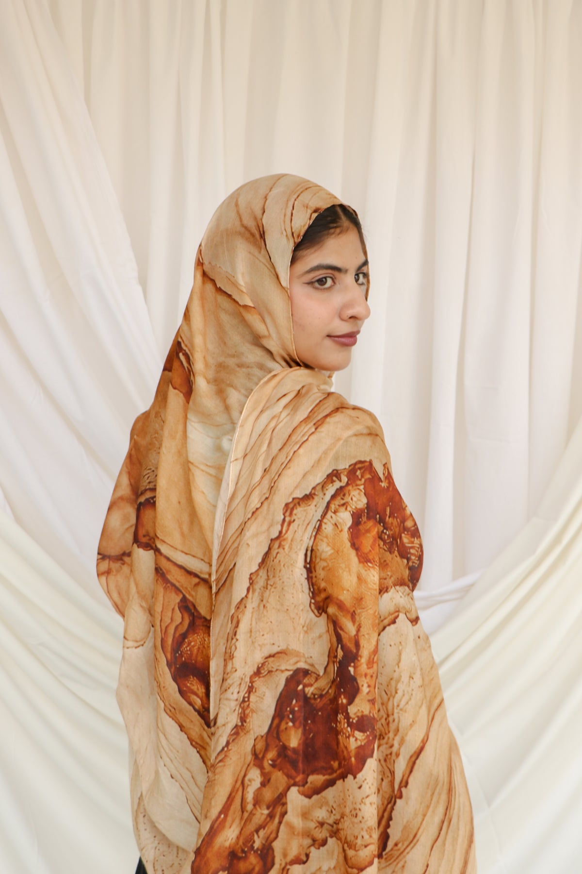 Caramel Sediment - Bamboo Woven Modal Hijab