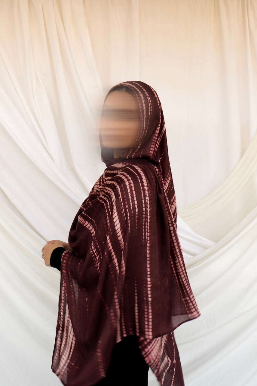 Plum Ripple - Bamboo Woven Modal