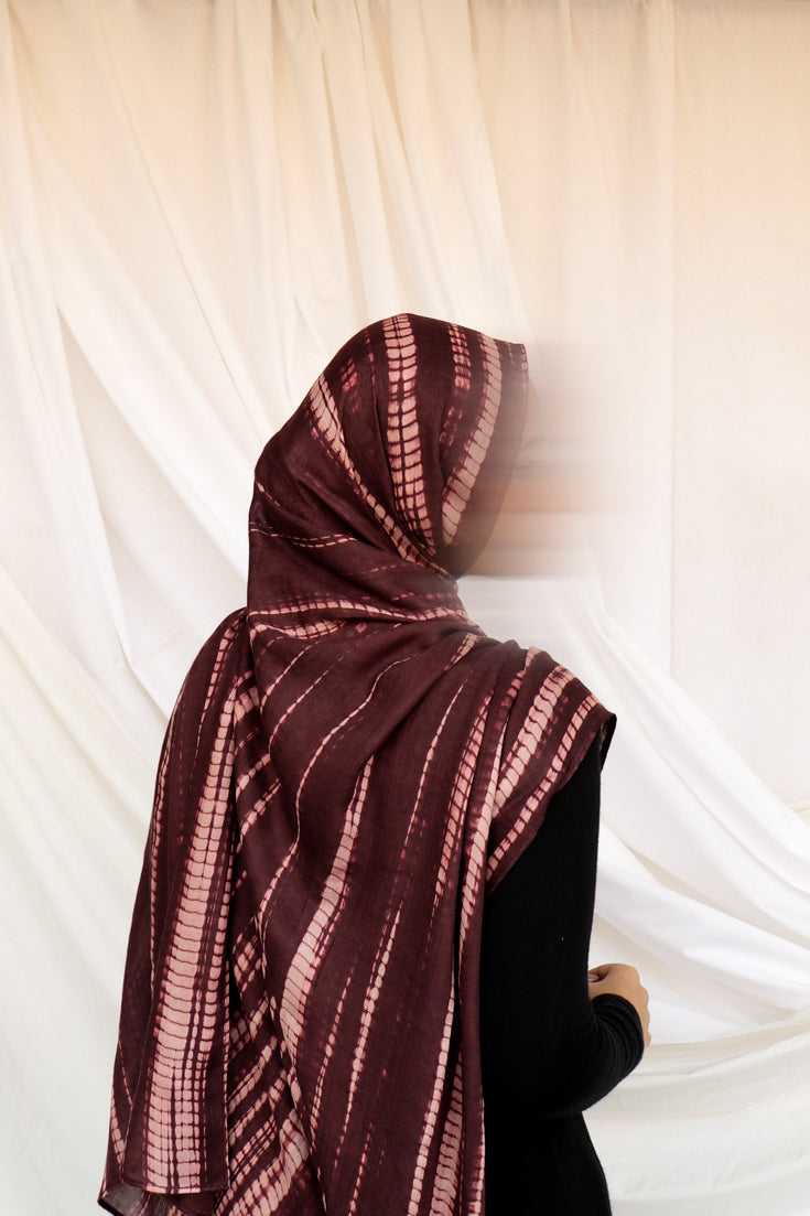 Plum Ripple - Bamboo Woven Modal