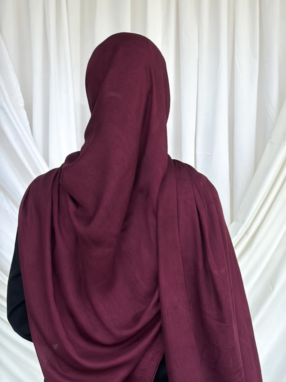 Burgundy - Bamboo Woven Modal Hijab